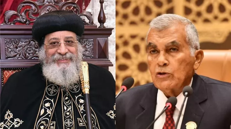 البابا تواضروس الثاني يهنئ رئيس مجلس الشيوخ بعيد الفطر