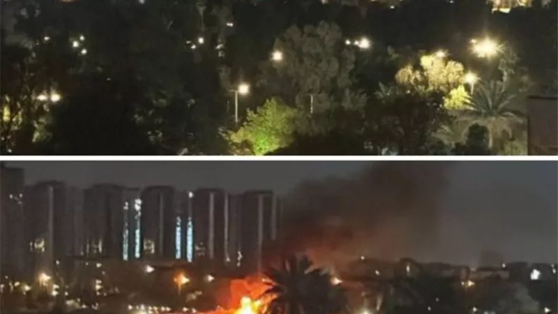 هجوم متجدد يستهدف السفارة الأمريكية في العاصمة العراقية بغداد