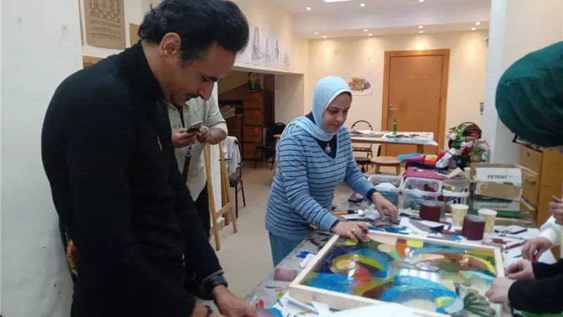 ختام ورشة الزجاج ضمن مشروع 