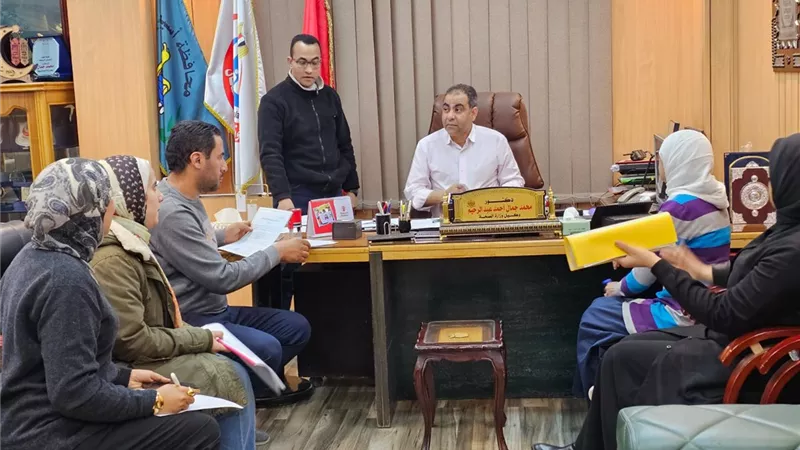 تنسيق متكامل بين صحة أسيوط وهيئة الإسعاف لتعزيز الاستجابة للحالات الطارئة