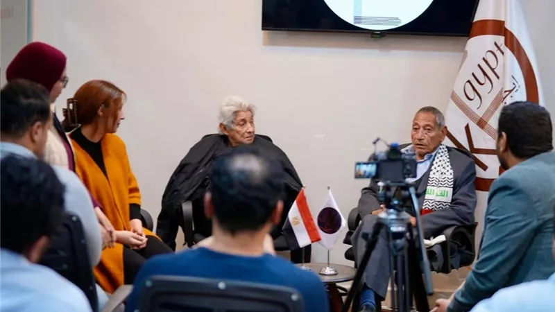 جودةعبد الخالق وزوجته في زيارة لـ باستيت كميديا وتأكيد على الاصطفاف الوطني