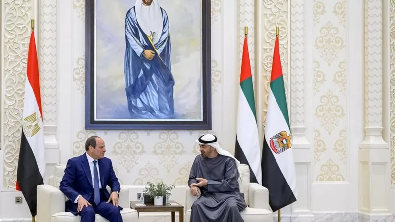 الرئيس السيسي ونظيره الإماراتي يبحثان علاقات التعاون والتطورات الإقليمية