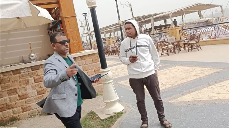 رئيس مدينة أرمنت يتفقد جاهزية الكورنيش فى عيد الفطر المبارك