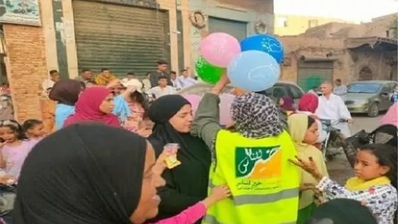 «خير للناس» تطلق حملة لتوزيع البالونات والهدايا على الأطفال في العيد 