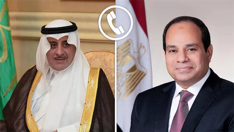 الرئيس السيسي يتلقى تهنئة من أمير تبوك بمناسبة عيد الفطر المبارك