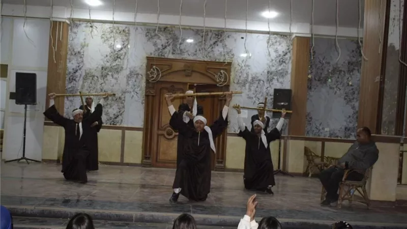 عروض تراثية لفرقتي المنيا وملوي للفنون الشعبية احتفالًا بعيد الفطر