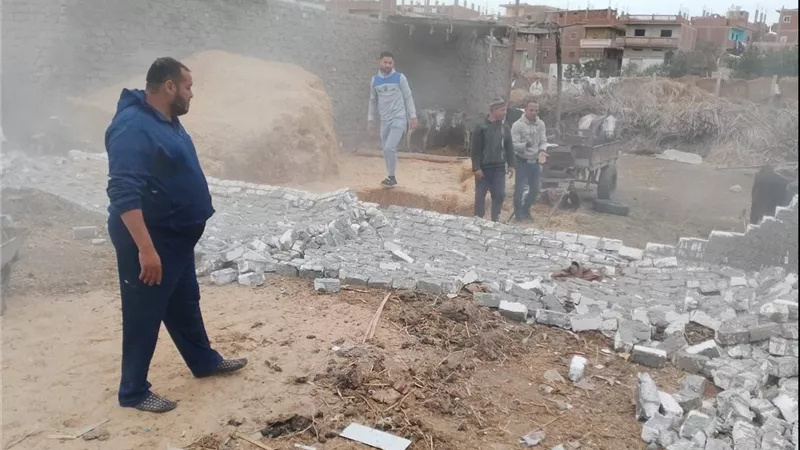 إزالة التعديات بمراكز ومدن وأحياء محافظة الشرقية خلال عطلة العيد