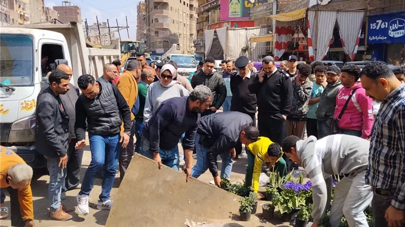 القليوبية تكثف حملات رفع الإشغالات والنظافة بالخصوص خلال عيد الفطر