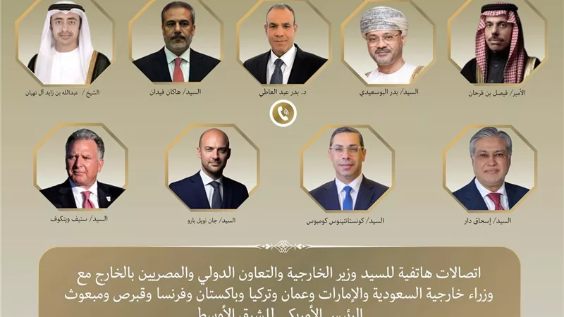 وزير الخارجية: اتصالات مكثفة مع الأطراف الإقليمية والدولية لخفض التصعيد