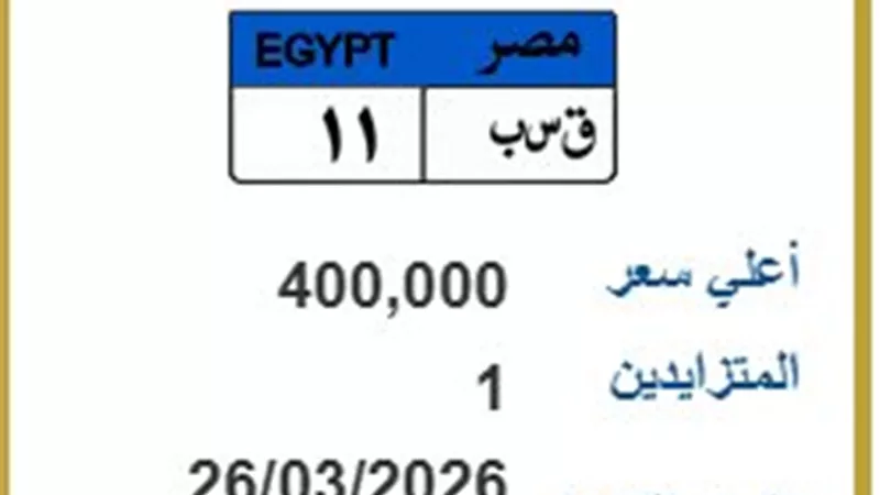 بـ 400 ألف جنيه.. لوحة 