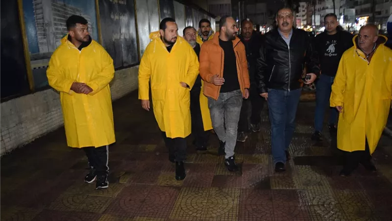 رئيس مياه القناة يجري جولات ميدانية لمتابعة تداعيات الطقس بالإسماعيلية