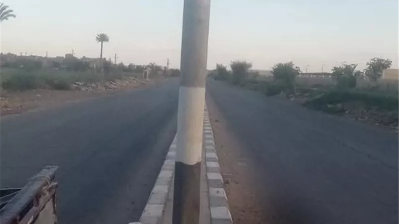 إصلاح عاجل لأعطال الإنارة بالطريق الدائري الشرقي أمام مطار المنيا 