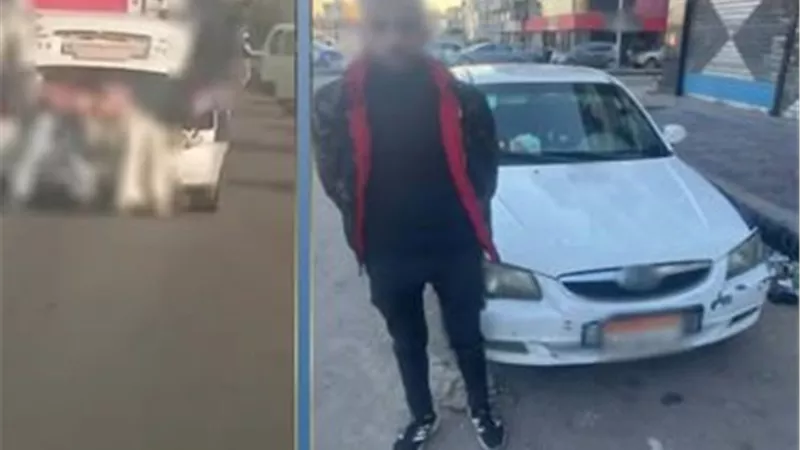 ضبط سائق تاكسي سمح لبعض الصغار بالجلوس بحقيبة السيارة ببورسعيد 