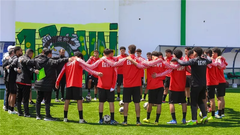 منتخب الناشئين يختتم تدريباته لمواجهة المغرب في تصفيات شمال أفريقيا