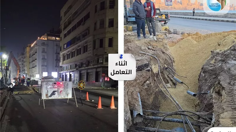صرف الإسكندرية يُنهي أزمة البورصة ويعيد الانسيابية المرورية لحي الجمرك