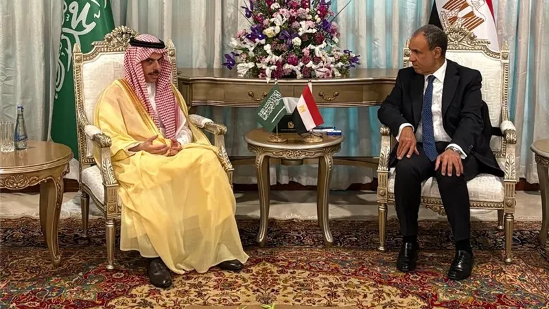 وزير الخارجية يبحث مع نظيره السعودي جهود التهدئة الإقليمية