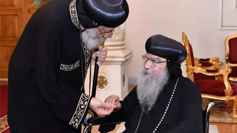 البابا تواضروس يرأس قداس الذكرى السنوية الأولى لرحيل الأنبا باخوميوس 