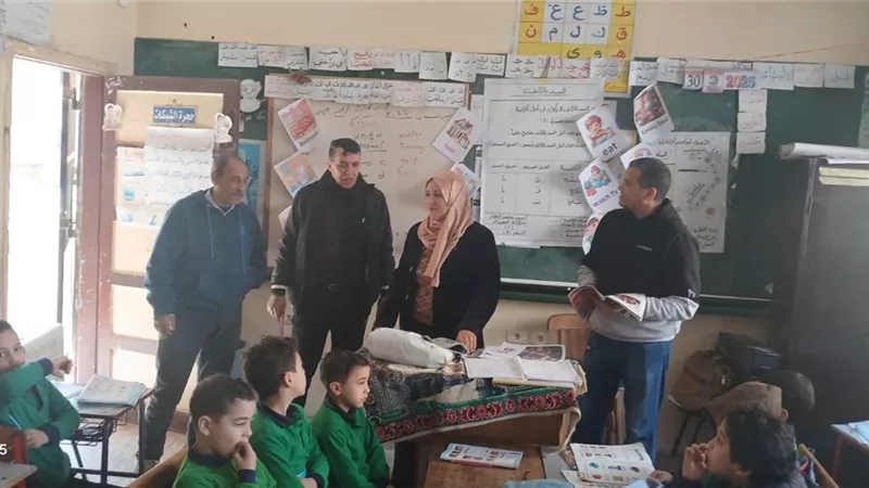 البحيرة: متابعة ميدانية لمدارس الرحمانية لتعزيز ترشيد الاستهلاك 