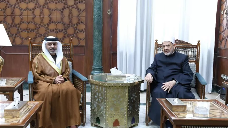 شيخ الأزهر لسفير الإمارات: ندين الاعتداءات غير المبررة على الخليج