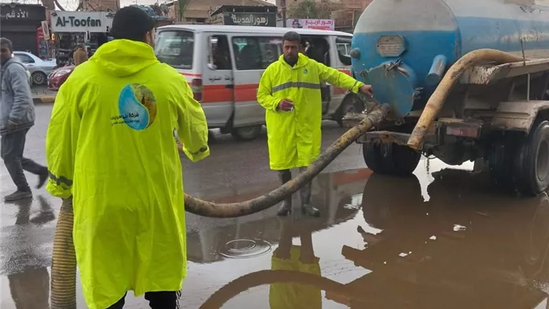 مياه بني سويف ترفع درجة الاستعداد القصوى لمواجهة تداعيات الأمطار والطقس 