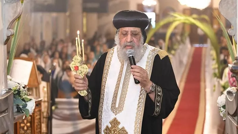 البابا تواضروس الثاني يترأس قداس «أحد الشعانين» من الإسكندرية غدًا 
