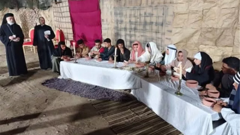 أسقف الكاثوليك بالمنيا يترأس صلوات 