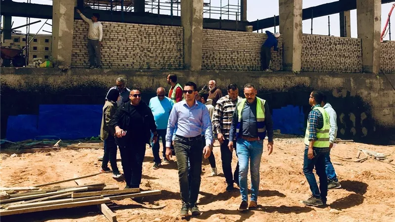 رئيس جهاز حدائق العاصمة يتابع تنفيذ محطة صرف صحي جنوب 