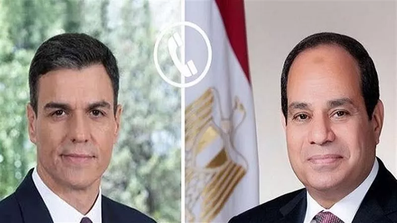 الرئيس السيسي يبحث مع رئيس وزراء إسبانيا وقف الحرب وتعزيز التعاون المشترك