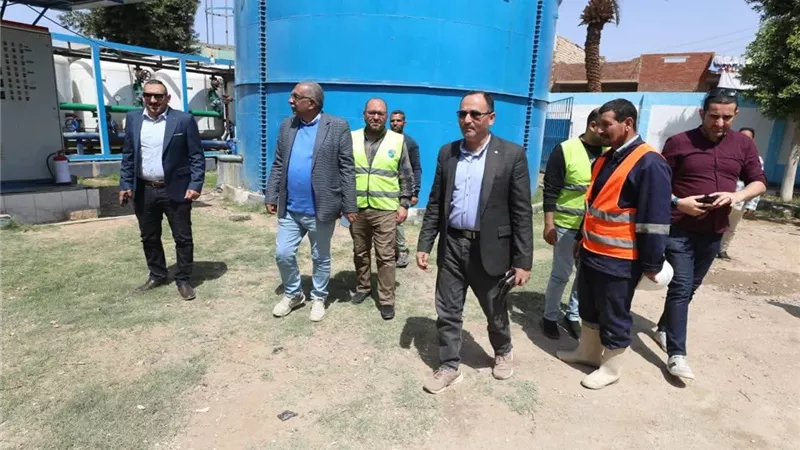 مياه المنيا ترفع درجة الاستعداد بمطاي: جولات لمتابعة التشغيل والصيانة 