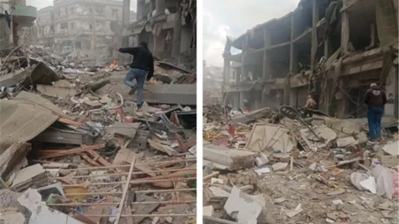 قصف إسرائيلي بالفسفور على المنصوري في لبنان 