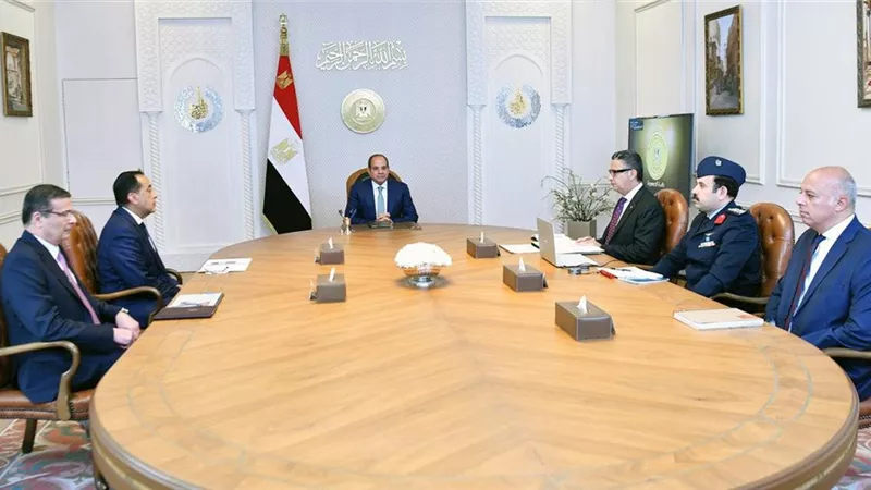 الرئيس السيسي يبحث وضع منظومة الأمن الغذائي لضمان وجود مخزون آمن  