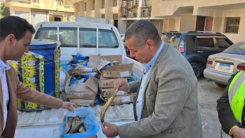 قبل شم النسيم.. تموين الفيوم تضبط أسماك ورنجة منتهية الصلاحية