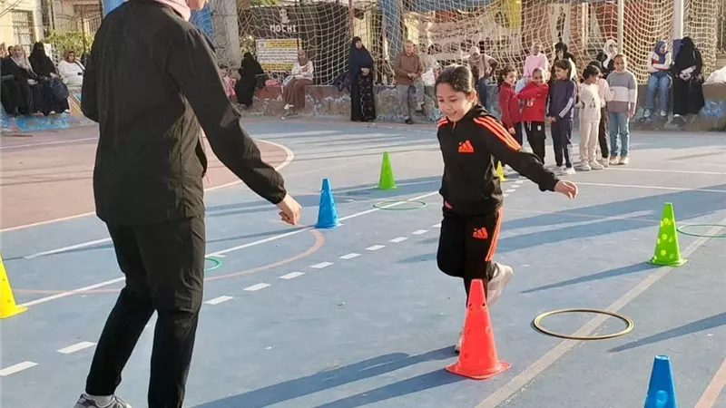 تدريبات المشروع القومى للموهبه الحركية للأطفال بمحافظة كفر الشيخ