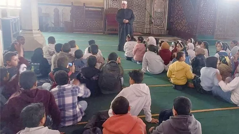 أوقاف كفر الشيخ تنظم فعاليات البرنامج التثقيفي للطفل بمسجد سيدي إبراهيم 