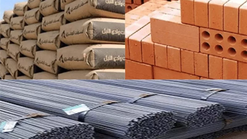 حديد العشرى بـ34 ألف جنيه.. تعرف على أسعار مواد البناء في المنيا اليوم 