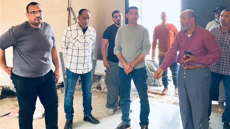 رئيس جهاز حدائق العاصمة يتابع مستجدات الموقف التنفيذي لمقر الشهر العقاري 