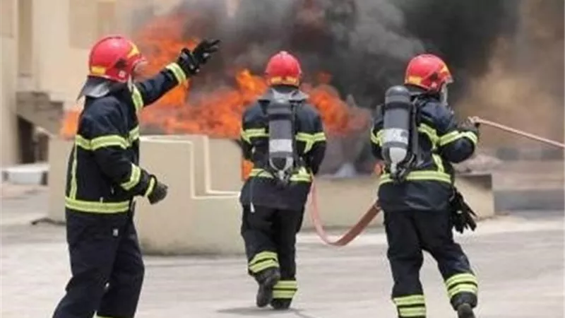 دون إصابات.. تفحم 4 رؤوس شاحنات نقل ثقيل في حريق هائل بالعبور