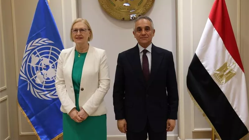 وزير العدل يلتقي وفد الأمم المتحدة لبحث سبل دعم بناء السلام وسيادة القانون