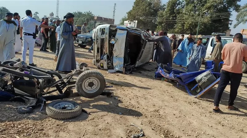 أسماء ضحايا ومصابي حادث تصادم أسيوط 