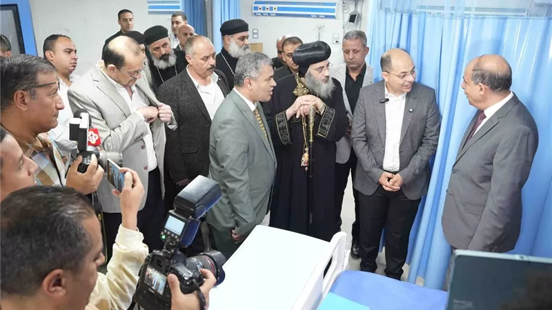 بحضور الأنبا فيلوباتير.. افتتاح مستشفى الرجاء التخصصي بأبوقرقاص | صور
