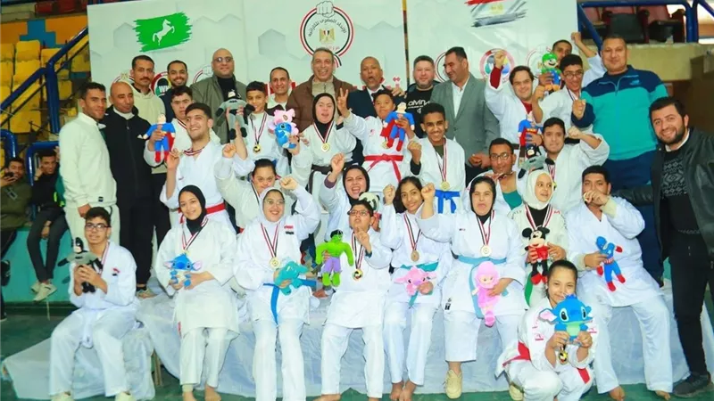 ذوي الهمم بالشرقية يكتبون التاريخ بـ 29 ميدالية ببطولة الجمهورية للكاراتيه