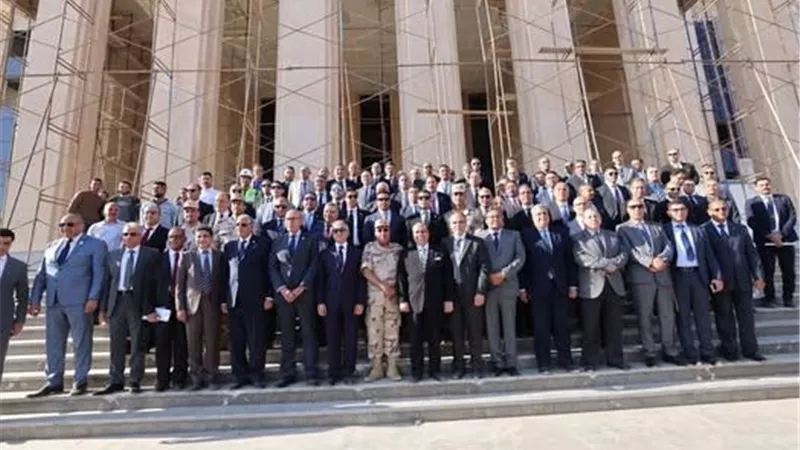 وزير العدل يتفقد مدينة العدالة برفقة مجلس القضاء الأعلى|صور 