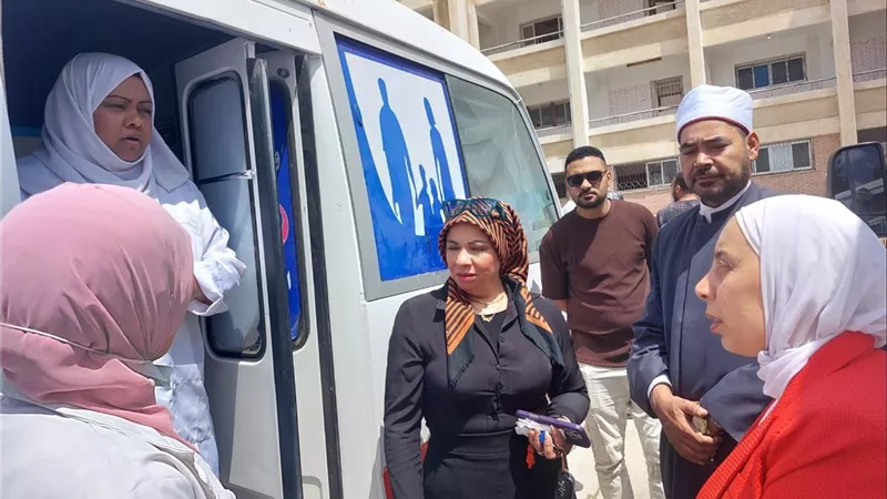 قافلة طبية مجانية تخدم 1148 مواطنًا بقرية 