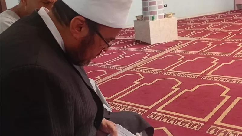 جولة تفقدية لمدير أوقاف الأقصر لمتابعة انتظام العمل الدعوي بعدد من امساجد 