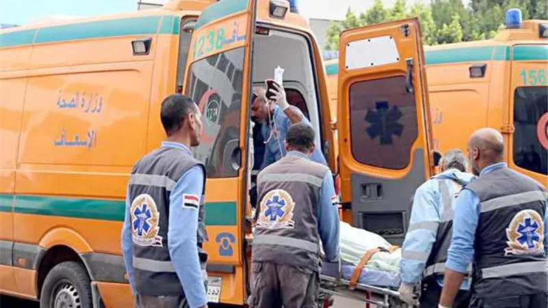إصابة 3 أشخاص في حادث تصادم دراجتين ناريتين بالمنيا