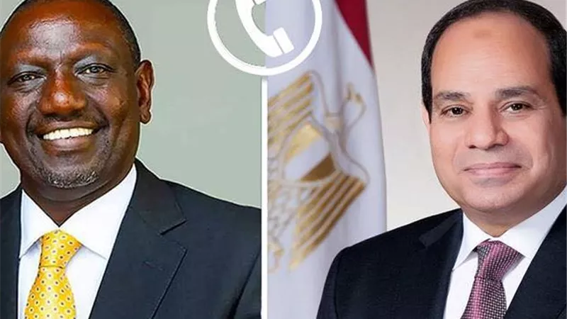 الرئيس السيسي ونظيره الكيني يبحثان تطورات السودان وملف مياه النيل