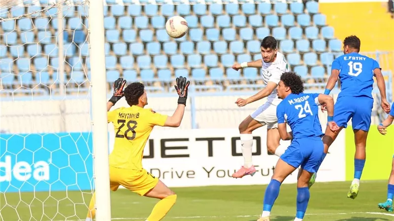 هدف منذر طمين يمنح المصري الفوز على سموحة في الدوري المصري