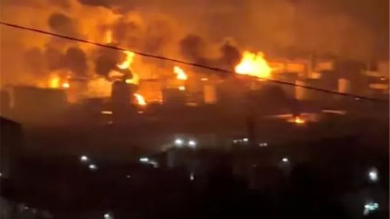 اندلاع حريق في مصفاة 