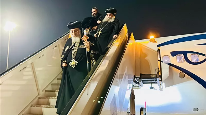البابا تواضروس يصل النمسا ثاني محطات جولته الأوروبية