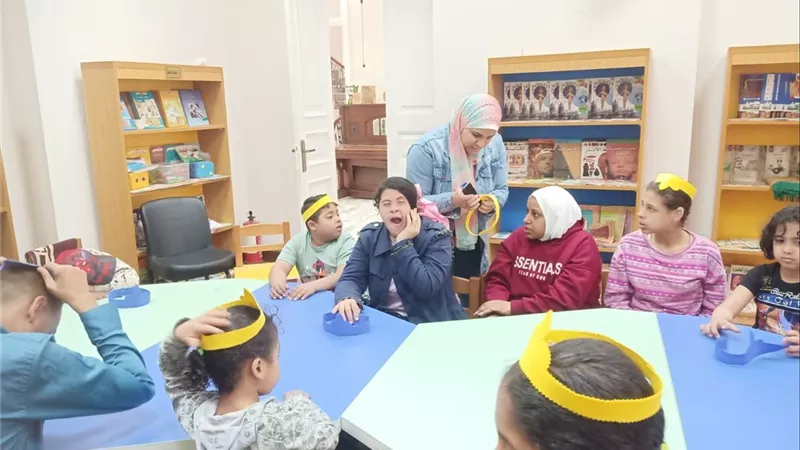 ورش فنية وأنشطة تفاعلية لذوي الهمم بقصر ثقافة الطفل بجاردن سيتي